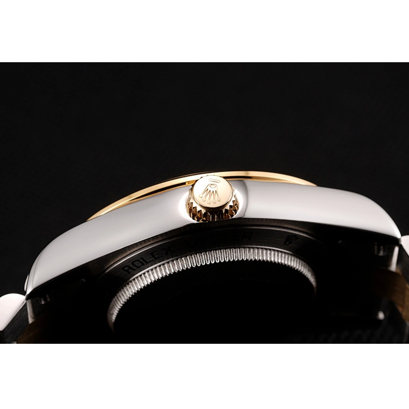 Aaa fake watches Day-Date Swiss Diamond Dial 1453974 Two Gold Tone Bracelet Rolex Stainless Steel Champagne Case 0614